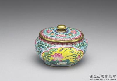 图片[2]-Copper-body water container with painted enamel decor, Qing dynasty, Yongzheng reign (1722-1735)-China Archive